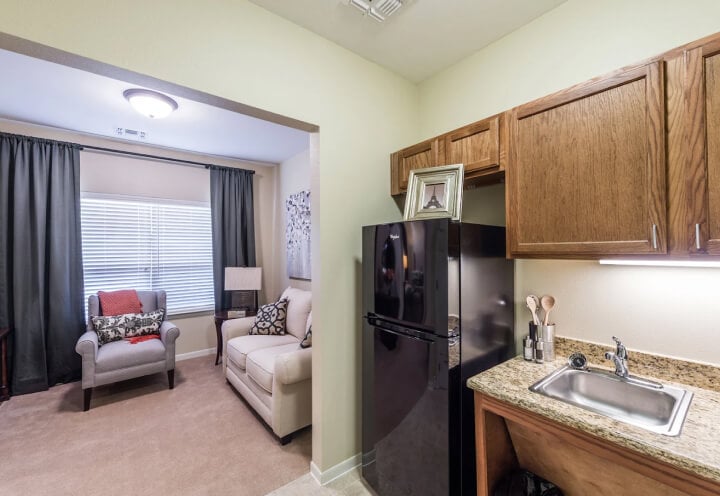 Indoor View of an Assisted Living Apartment Indoor View of an Assisted Living Apartment