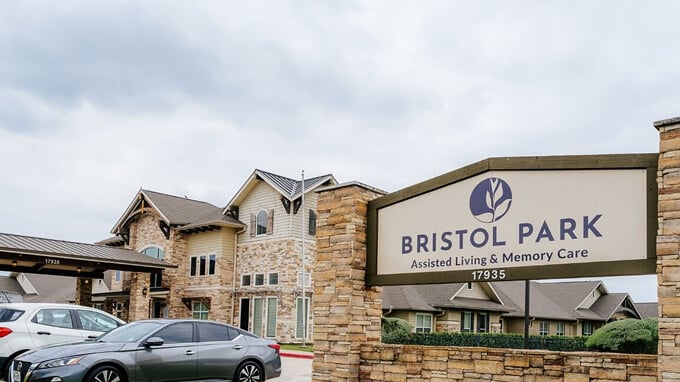 Outdoor Front Entrance of Memory Care Facility